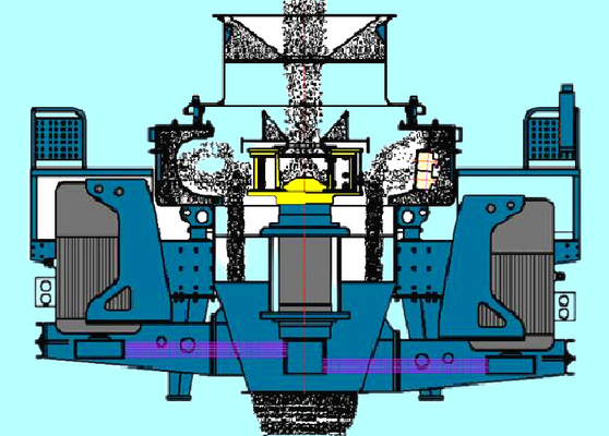 Vertical Shaft Impact Sand Making Machine  VSI  5X8515 4140mm PF Impact Crusher 90kw Impact Hammer Mill