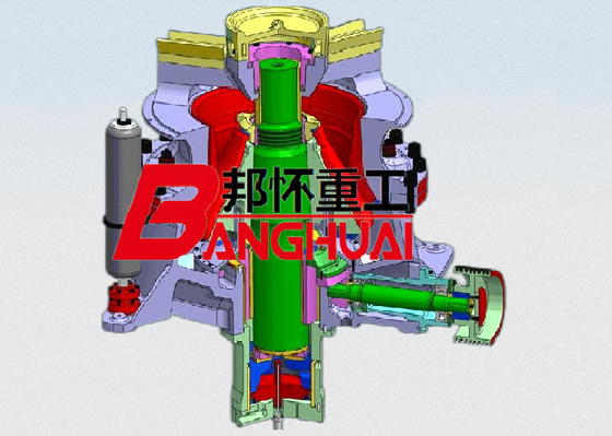 Gp300s2 horizontal bar hydraulic series cone crusher, pebble and granite crusher, stone crushing expert factory